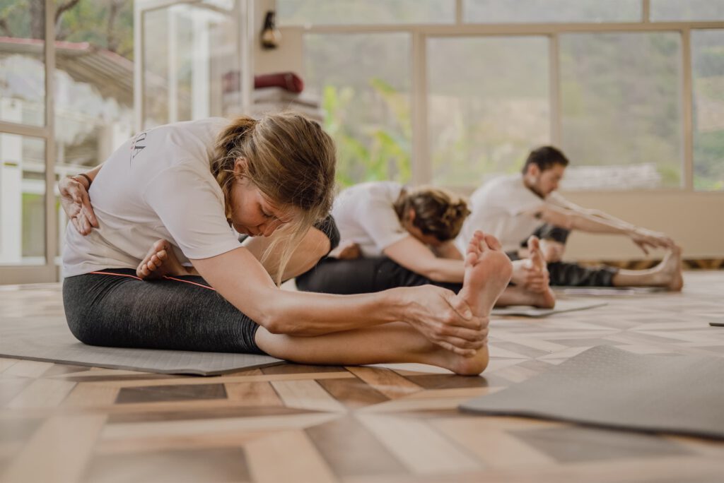 girl stretching